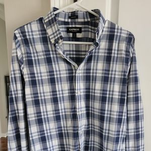 Express dress shirt. Blue dress shirt size 14.5. Extra slmit fit